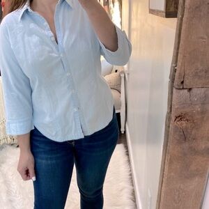 Columbia petite large blue top